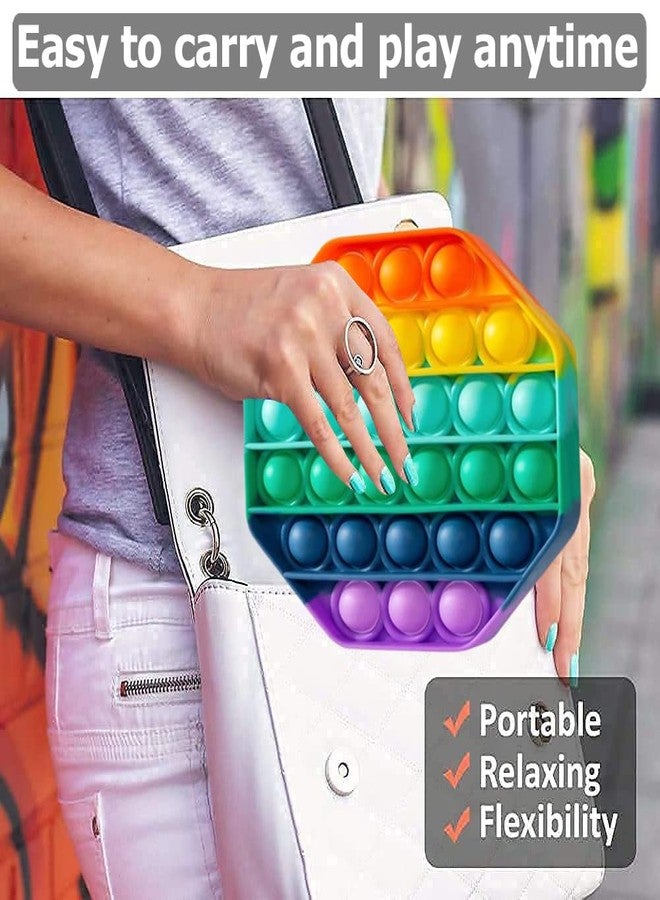 سايج سكوير ألعاب Sage Square Pop It Fidget، هدايا Pop Its Fidgets للأطفال، مجموعة ألعاب Fidget الحسية، ألعاب Popit Popits لعيد الميلاد، أفكار هدايا للأطفال والمراهقين والبالغين، هدايا للبنات والأولاد والصغار (ثماني الأضلاع) - Image 5